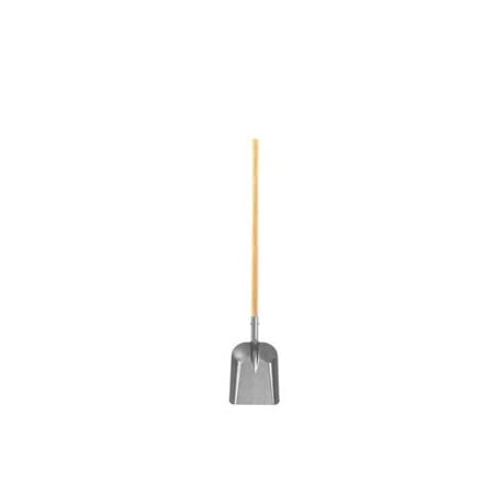 Bon Tool 11 in X 14 in Scoop Shovel, Aluminum, 48 in L Wood Handle 84-701